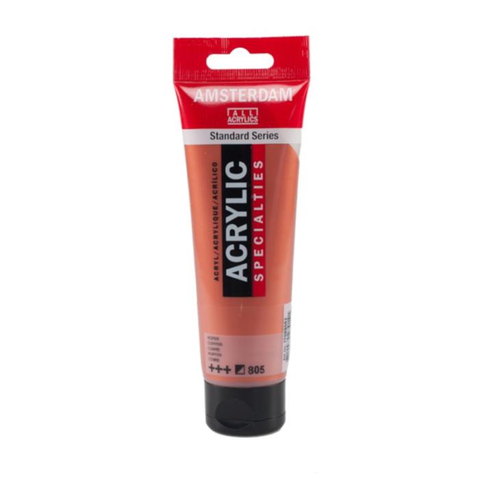 TALENS ΧΡΩΜΑΤΑ ΑΚΡΥΛΙΚΑ AMSTERDAM 120ml METALIC COPPER N.805