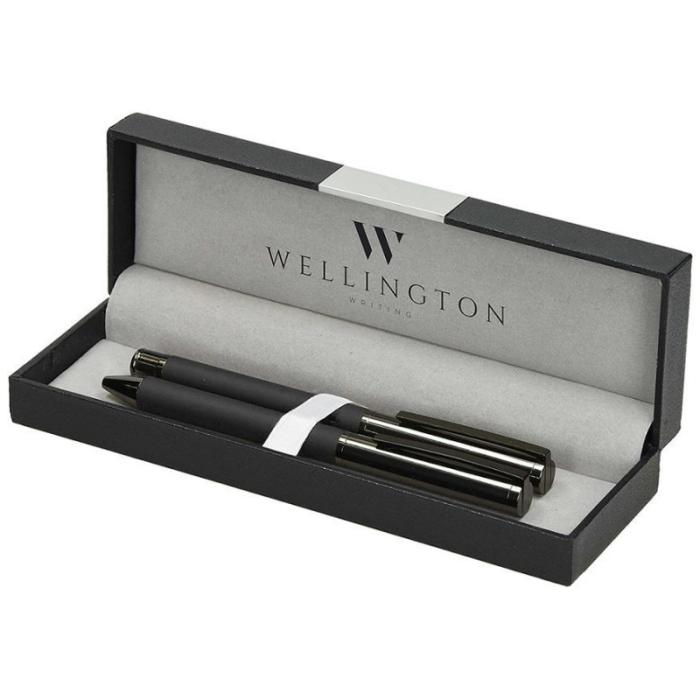 ΣΤΥΛΟ WELLINGTON ΣΕΤ STAMFORD BLACK (Διαρκείας & roller)