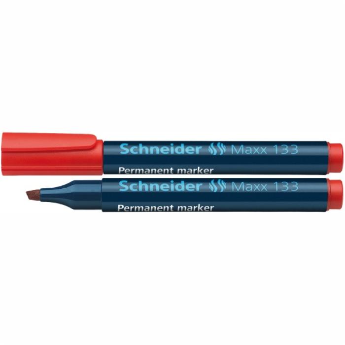 ΜΑΡΚΑΔΟΡΟΙ SCHNEIDER PERMANENT MAXX 133 ΠΛΑΚΕ ΜΥΤΗ 1+4mm ΚΟΚΚΙΝΟ