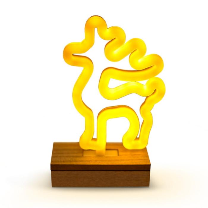 ΦΩΤΙΣΤΙΚΟ ΤΟΙΧΟΥ FOREVER LED CHRISTMAS REINDEER (σε βάση)