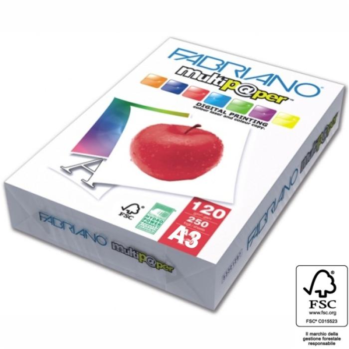 ΧΑΡΤΙ ΦΩΤΟΤΥΠΙΚΟ ΛΕΥΚΟ FABRIANO Α3 120gr (250φ) multipaper