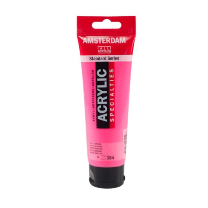 TALENS ΧΡΩΜΑΤΑ ΑΚΡΥΛΙΚΑ AMSTERDAM 120ml REFLEX ROSE N.384
