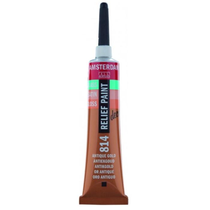 TALENS AMSTERDAM RELIEF PAINT 20ml (περίγραμμα) ANTIQUE GOLD No 814