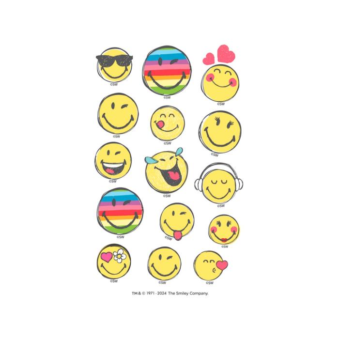 ΑΥΤΟΚΟΛΛΗΤΑ BSB ΑΠΛΑ SMILEY (3 φύλλα)