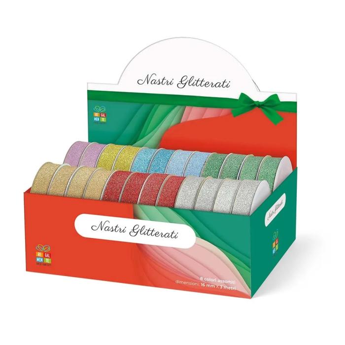 ΚΟΡΔΕΛΕΣ LEBEZ GLITTER 18mm x3m (σε κουτί 24τεμ.)