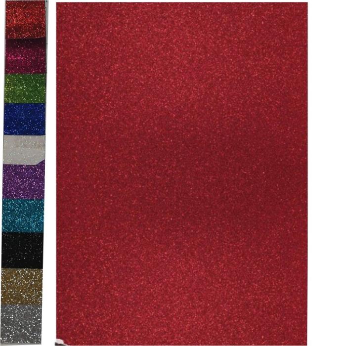 ΧΑΡΤΟΝΙΑ GLITTER COLORFIX 50χ70 RED 250γρ.