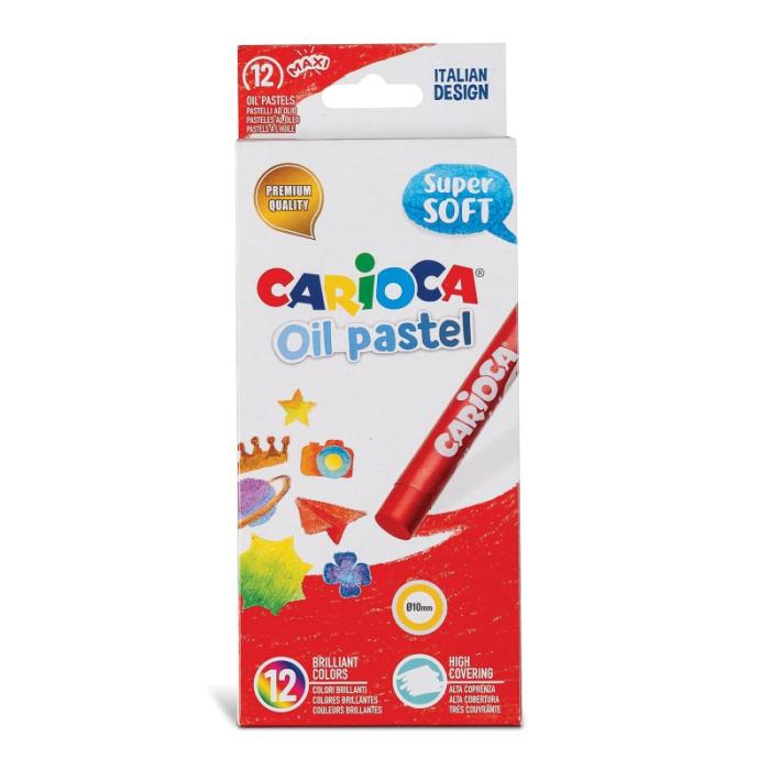 ΚΡΑΓΙΟΝ ΛΑΔΟΠΑΣΤΕΛ CARIOCA ΣΕΤ 12 χρωμ.