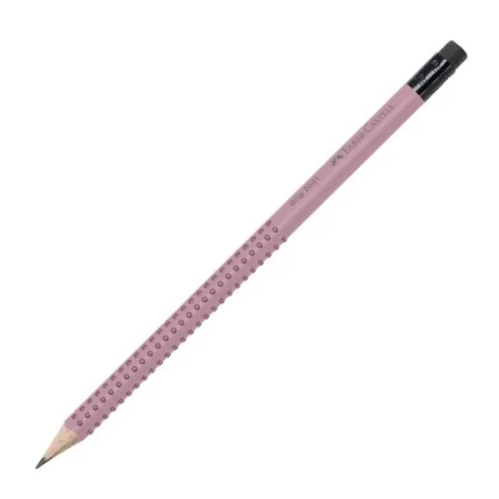 ΜΟΛΥΒΙΑ F.CASTELL GRIP ΓΟΜΑΣ ΡΟΖΕ (Β)