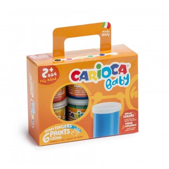 ΔΑΚΤΥΛΟΜΠΟΓΙΕΣ CARIOCA BABY (2+)  6χρωμ x 80ml