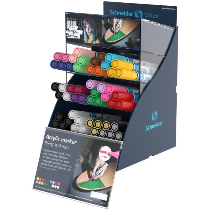 ΒΙΤΡΙΝΑ RACK ΜΑΡΚΑΔΟΡΟΙ SCHNEIDER PAINT-IT 320  (stand 52τεμ.)