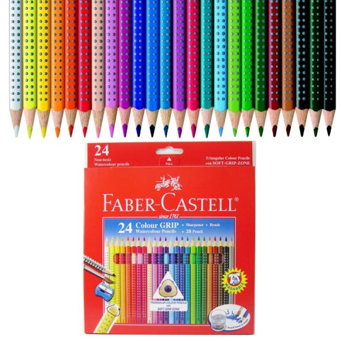 ΚΡΑΓΙΟΝ ΞΥΛΙΝΑ F.CASTELL GRIP 24 χρωμ.