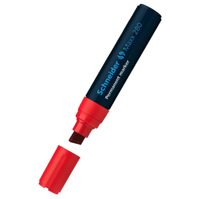 ΜΑΡΚΑΔΟΡΟΙ SCHNEIDER PERMANENT MAXX 280 ΠΛΑΚΕ 4+12 mm ΚΟΚΚΙΝΟ