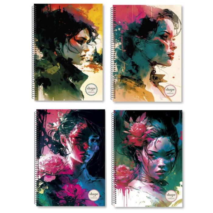 ΤΕΤΡΑΔΙΑ SHAPE WOMEN 17x25 3 ΘΕΜ.