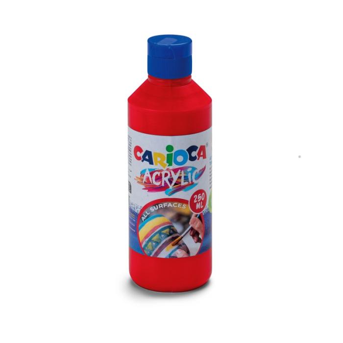 ΧΡΩΜΑΤΑ ΑΚΡΥΛΙΚΑ CARIOCA ΜΠΟΥΚΑΛΙ 250ml VERMILLION RED