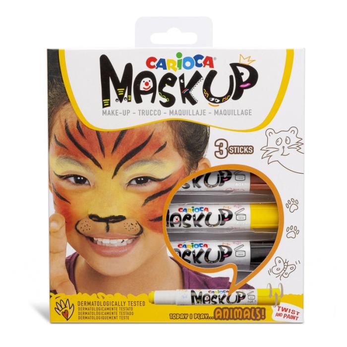 ΚΡΑΓΙΟΝ CARIOCA MASKUP 3 χρωμ. ANIMALS