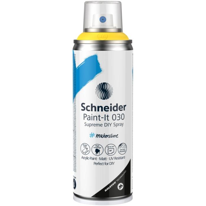 ΧΡΩΜΑΤΑ ΑΚΡΥΛΙΚΑ SCHNEIDER Σπρέι PAINT-IT 030 200ml YELLOW