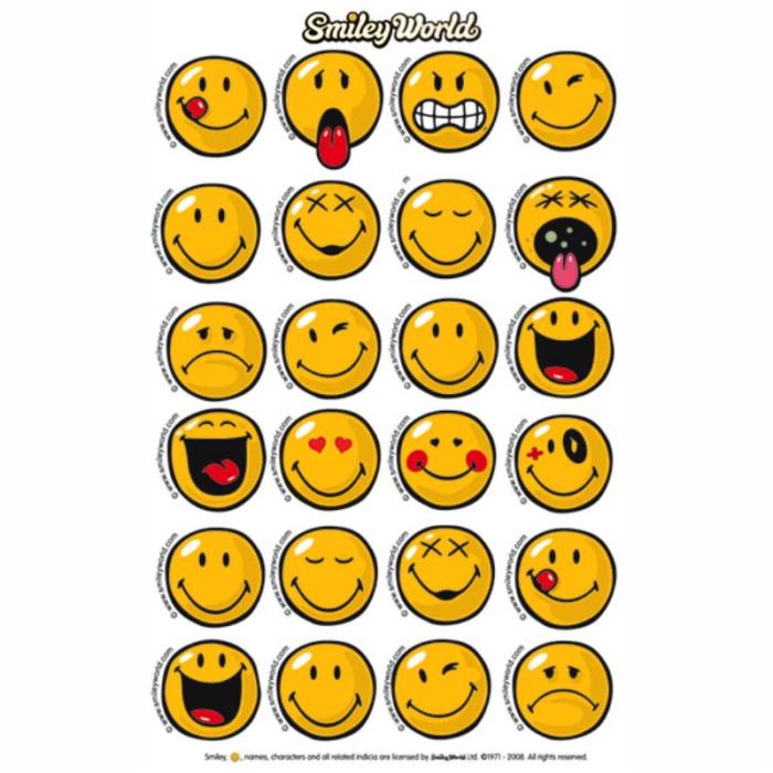 ΑΥΤΟΚΟΛΛΗΤΑ BSB ΑΠΛΑ SMILEY (3 φύλλα)