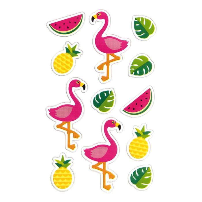 ΑΥΤΟΚΟΛΛΗΤΑ BSB METALIC FOIL FLAMINGOS (1 φύλλο)