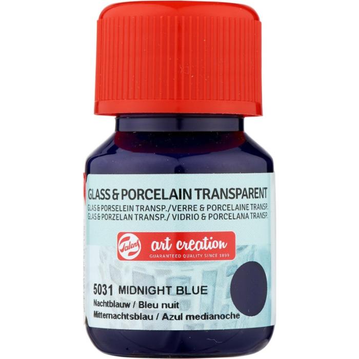 TALENS ART CREATION ΧΡΩΜΑΤΑ TR. GLASS/PORCELAIN  30ml MIDNIGHT BLUE