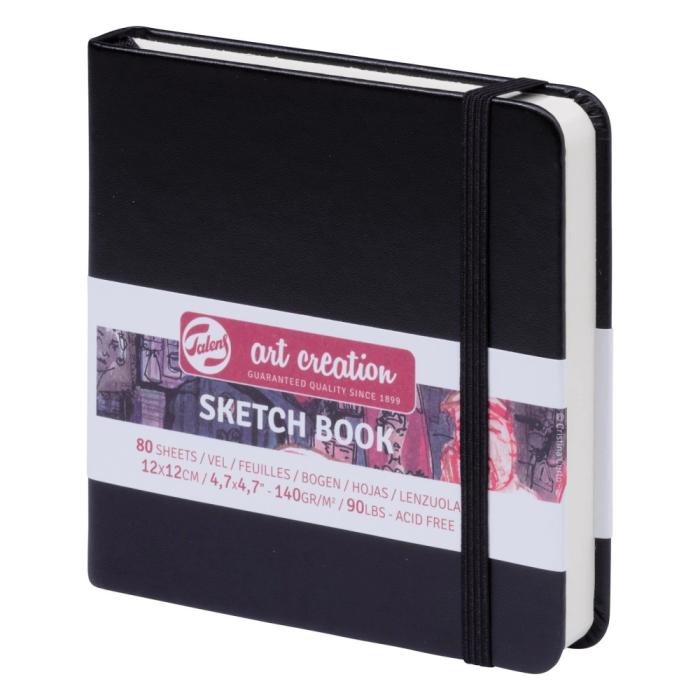 TALENS SKETCHBOOK ART CREATION 12x12 140gr ΜΑΥΡΟ