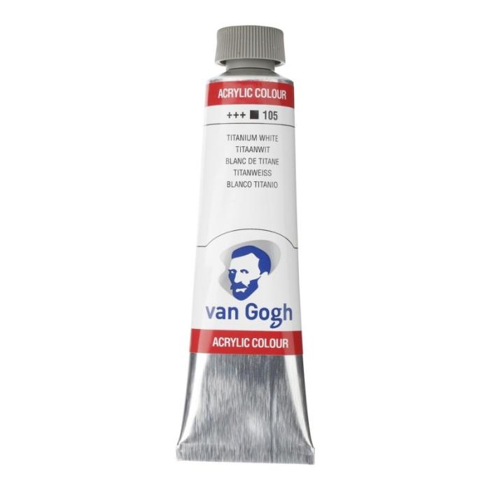 TALENS ΧΡΩΜΑΤΑ ΑΚΡΥΛΙΚΑ 40ml TITANIUM WHITE No 105
