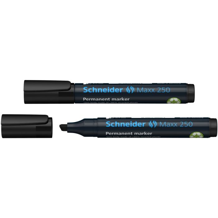 ΜΑΡΚΑΔΟΡΟΙ SCHNEIDER PERMANENT MAXX 250 ΠΛΑΚΕ 2+7mm ΜΑΥΡΟ