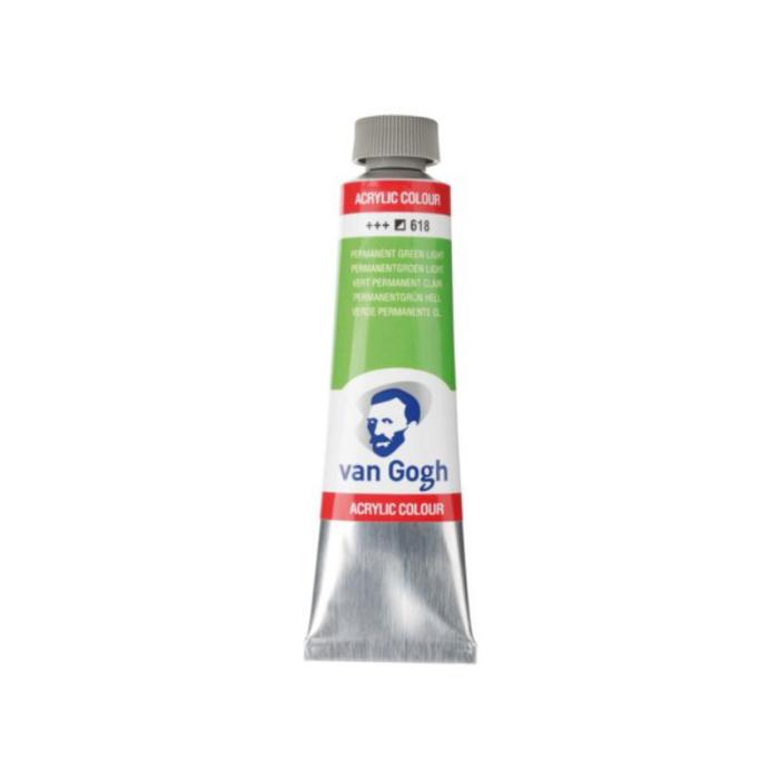 TALENS ΧΡΩΜΑΤΑ ΑΚΡΥΛΙΚΑ 40ml PERMANENT GREEN LIGHT No 618