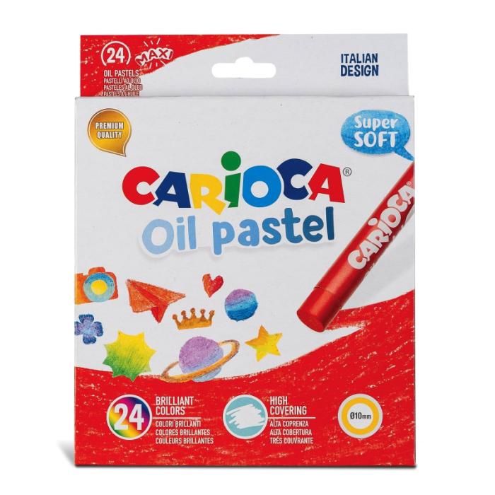 ΚΡΑΓΙΟΝ ΛΑΔΟΠΑΣΤΕΛ CARIOCA ΣΕΤ 24 χρωμ.