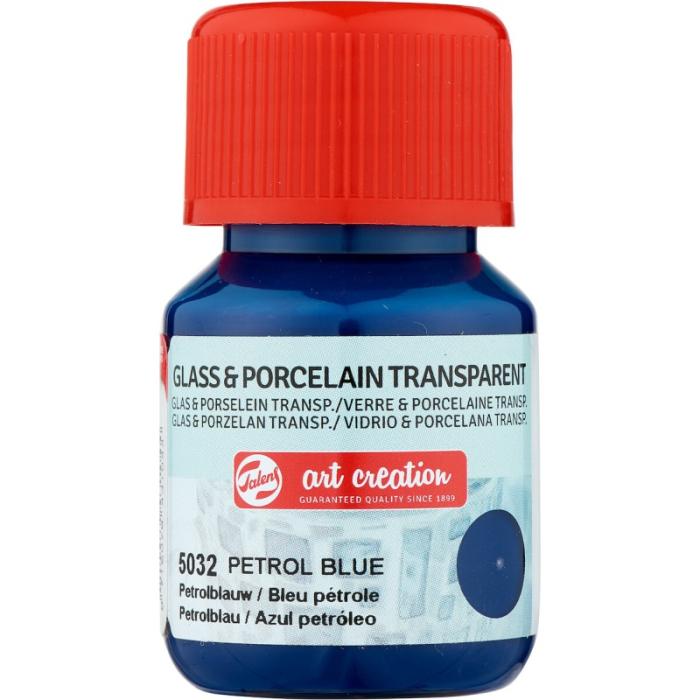 TALENS ART CREATION ΧΡΩΜΑΤΑ TR. GLASS/PORCELAIN  30ml PETROL BLUE