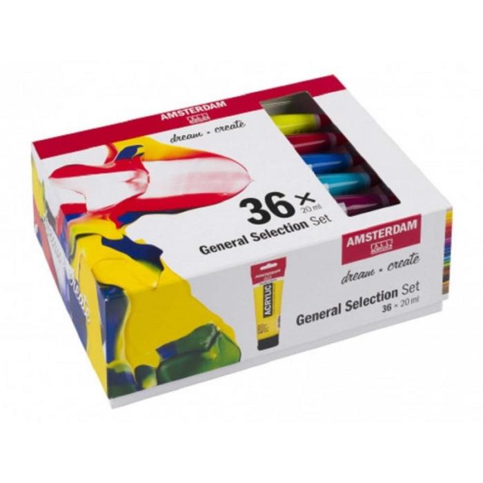 TALENS ΧΡΩΜΑΤΑ ΑΚΡΥΛΙΚΑ AMSTERDAM ΣΕΤ 36ΧΡ.20ml