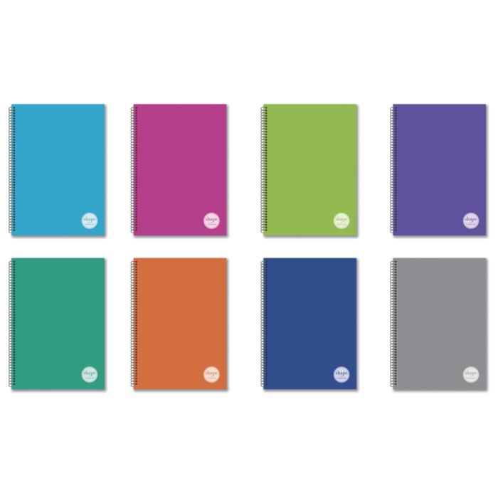 ΤΕΤΡΑΔΙΑ SHAPE PAN TONE 17x25 2 ΘΕΜ.