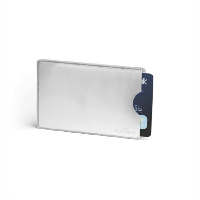 ΘΗΚΗ ΠΙΣΤΩΤΙΚΗΣ ΚΑΡΤΑΣ DURABLE RFID SECURE ΜΟΝΗ (silver)