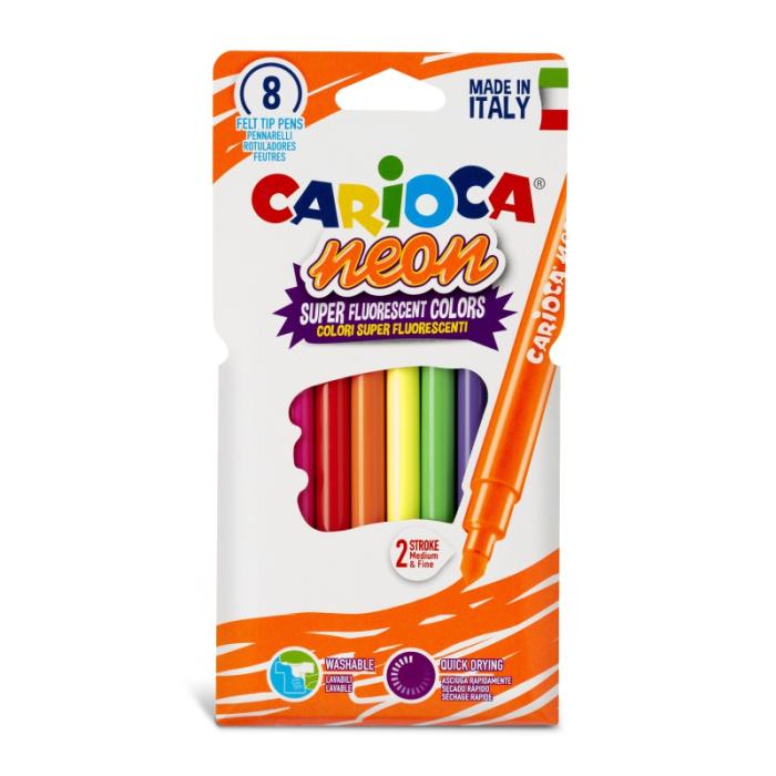 ΜΑΡΚΑΔΟΡΟΙ CARIOCA ΝΕΟΝ 8 χρωμ.