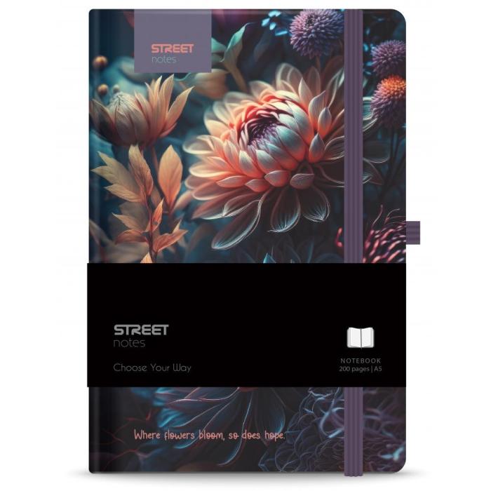 ΣΗΜΕΙΩΜΑΤΑΡΙΟ STREET FLOWERS BLOSSOM A5 96σελ. (80gr ριγέ)