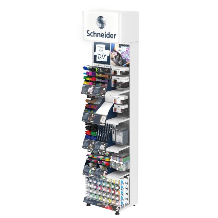 ΒΙΤΡΙΝΑ ΔΑΠΕΔΟΥ SCHNEIDER RACK ΛΕΥΚΗ ΚΕΝΗ (12 displays+40 blisters)