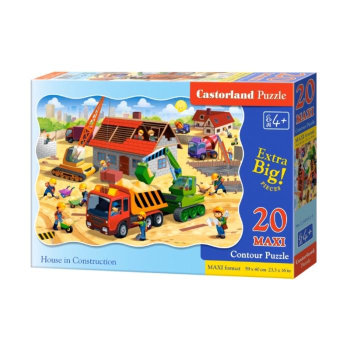 PUZZLE  CASTORLAND 20τεμ. MAXI House in Construction (590x400mm)