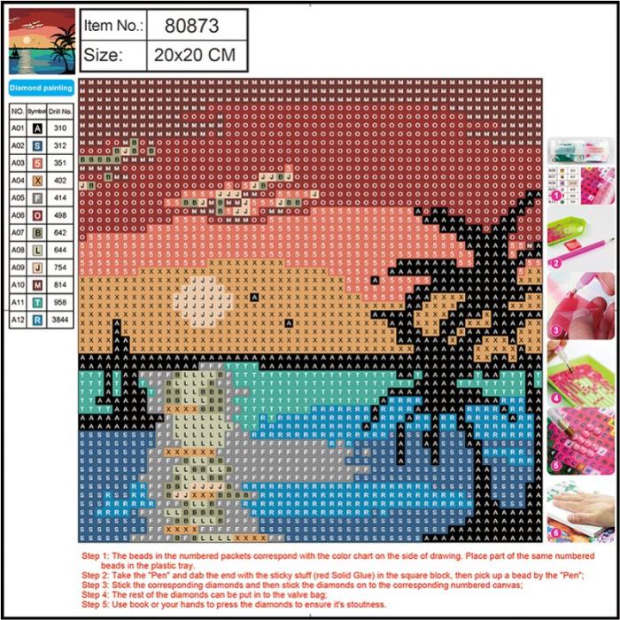 ΚΑΤΑΣΚΕΥΕΣ DIAMOND PAINTING 20x20 80873