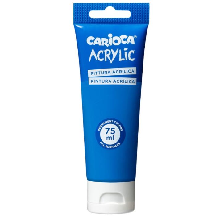 ΧΡΩΜΑΤΑ ΑΚΡΥΛΙΚΑ CARIOCA 75ml PRIMARY BLUE