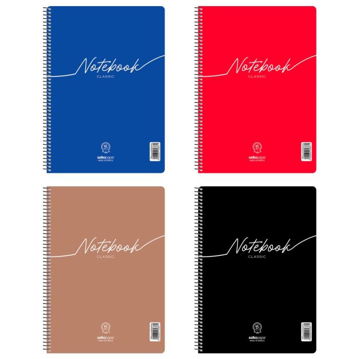 ΤΕΤΡΑΔΙΑ SALKO ΣΠΙΡΑΛ NOTEBOOK CLASSIC 21Χ29 2 ΘΕΜ.