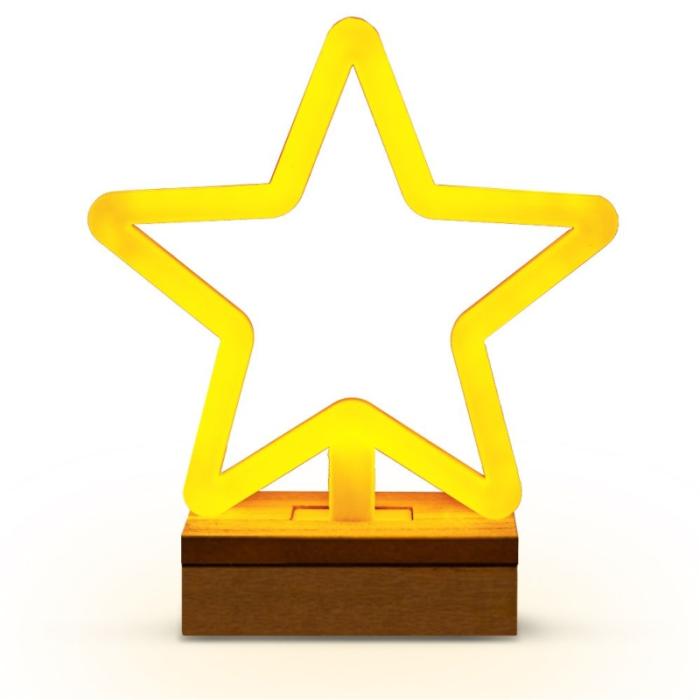 ΦΩΤΙΣΤΙΚΟ ΤΟΙΧΟΥ FOREVER LED CHRISTMAS STAR (σε βάση)