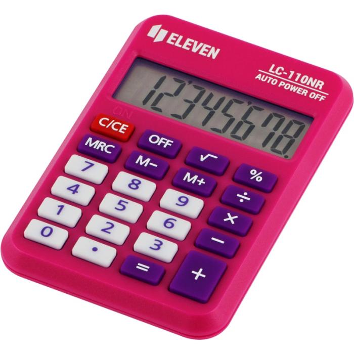ΚΟΜΠΙΟΥΤΕΡ ELEVEN LC 110-NRPK (8 ψηφία) ΡΟΖ 88x58x11mm