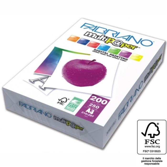 ΧΑΡΤΙ ΦΩΤΟΤΥΠΙΚΟ ΛΕΥΚΟ FABRIANO Α3 200gr (250φ) multipaper