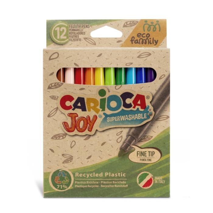ΜΑΡΚΑΔΟΡΟΙ CARIOCA ECO FAMILY JOY 12 χρωμ.