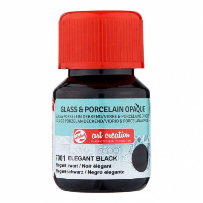 TALENS ART CREATION ΧΡΩΜΑΤΑ OPQ GLASS/PORCELAIN  30ml ELEGANT BLACK
