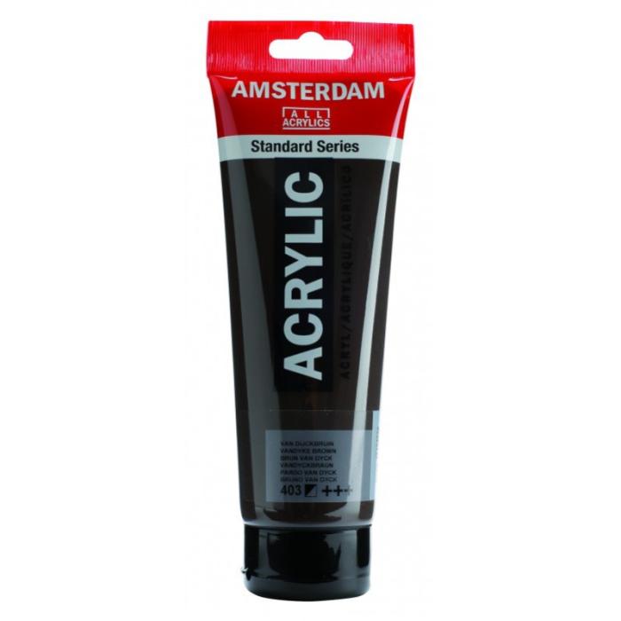 TALENS ΧΡΩΜΑΤΑ ΑΚΡΥΛΙΚΑ AMSTERDAM 120ml VANDYKE BROWN N.403