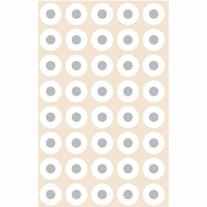 ΑΥΤΟΚΟΛΛΗΤΑ BSB ΡΟΔΕΛΛΕΣ ΛΕΥΚΕΣ  (5 φύλλα) (200pcs Φ13mm)