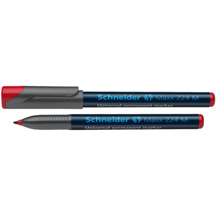 ΜΑΡΚΑΔΟΡΟΙ SCHNEIDER ΔΙΑΦΑΝΕΙΩΝ 1.0mm Μ MAXX 224 PERMANENT ΚΟΚΚΙΝΟ