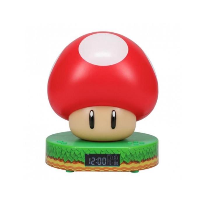 Paladone Διακοσμητικό Φωτιστικό με Ψηφιακό Ρολόι Super Mario Mushroom (PP10064NN) (PALAPP10064NN)