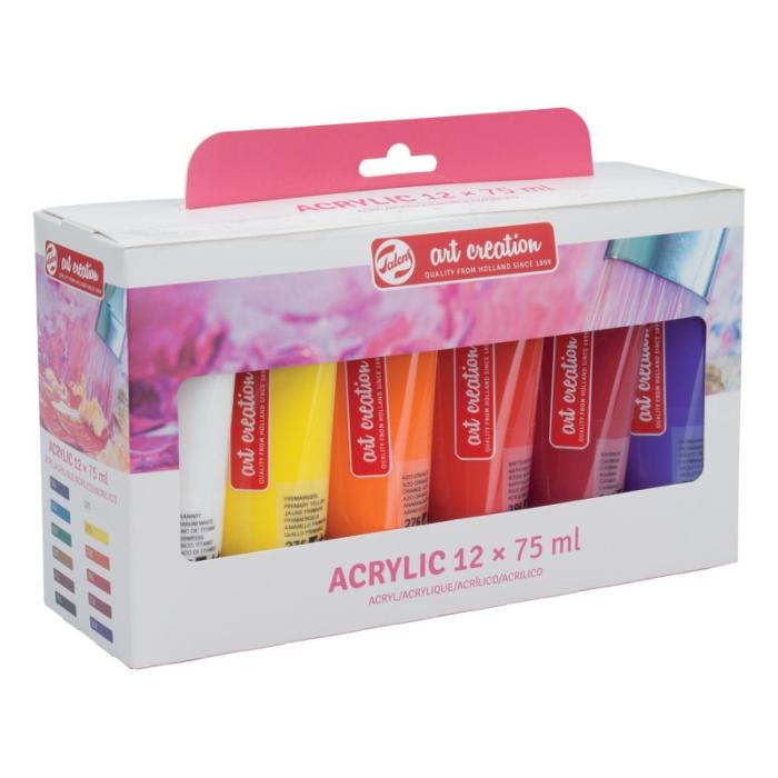 TALENS ΧΡΩΜΑΤΑ ΑΚΡΥΛΙΚΑ ART CREATION ΣΕΤ 12ΧΡ.75ml
