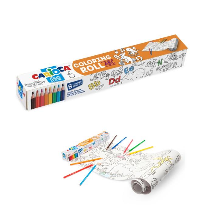 ΣΕΤ ΖΩΓΡΑΦΙΚΗΣ CARIOCA COLORING ROLL ABC